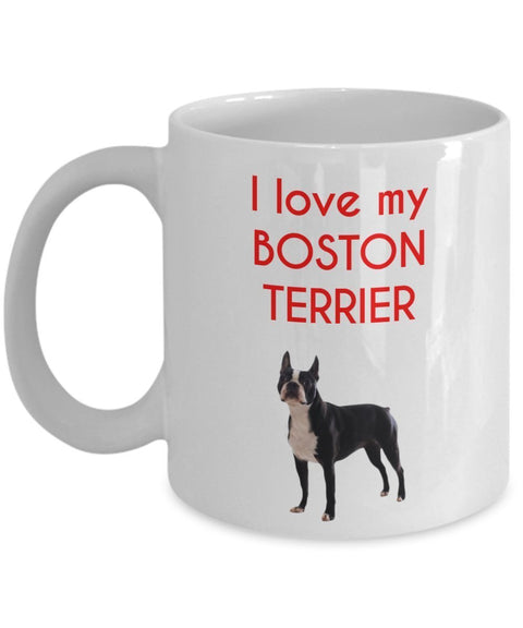 Boston Terrier Mug - Funny Tea Hot Cocoa Coffee Cup - Novelty Birthday Christmas Anniversary Gag Gifts Idea